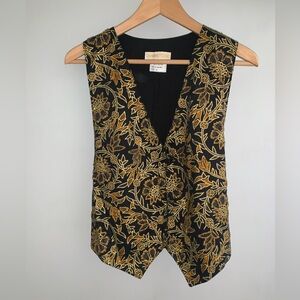 Vintage Beaded Floral DETAILED Vest MP
